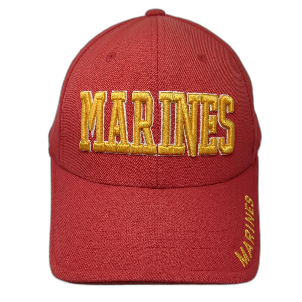 Rapid Dominance Baseball Cap Red Yellow OSFM Marines Embroidery Strapback Hat
